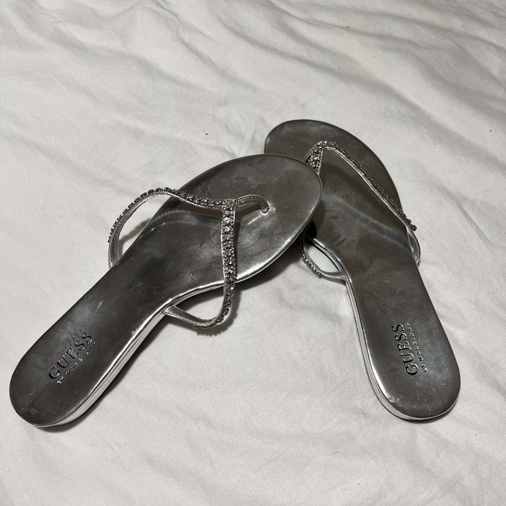 Guess Silver Women's Sandals